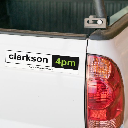 Autocollant De Voiture Adhésif pour pare-chocs de Clarkson4pm (Sur camion)