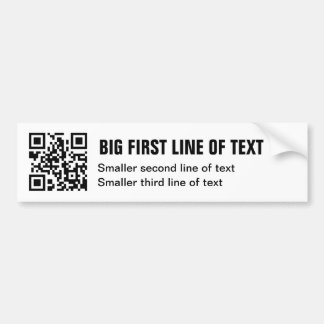 Autocollant De Voiture Adhésif pour pare-chocs de code de QR