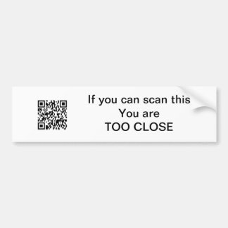 Autocollant De Voiture Adhésif pour pare-chocs de code de QR - humour