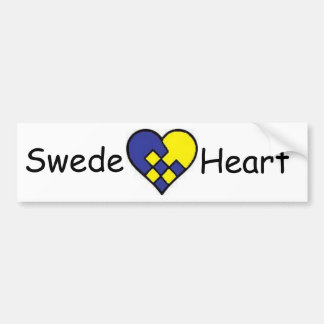 Autocollant De Voiture Adhésif pour pare-chocs de coeur de Suédois