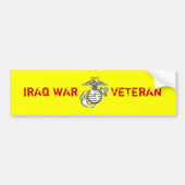 Autocollant De Voiture Adhésif pour pare-chocs de combattant d'Irak (Devant)