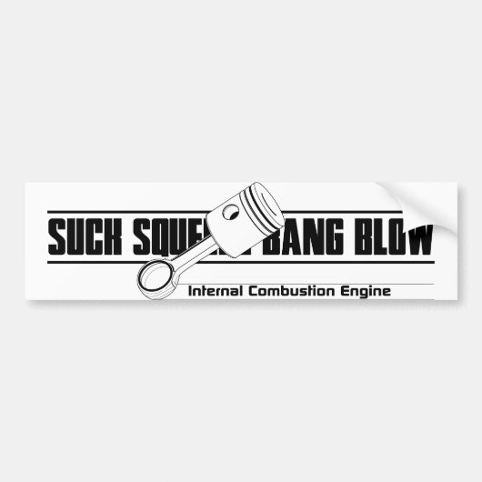 Autocollant De Voiture Adhésif pour pare-chocs de combustion interne (Devant)