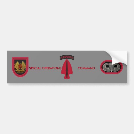 AUTOCOLLANT DE VOITURE ADHÉSIF POUR PARE-CHOCS DE COMMANDE D'OPÉRATIONS (Devant)