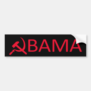 Autocollant De Voiture Adhésif pour pare-chocs de communiste d'Obama