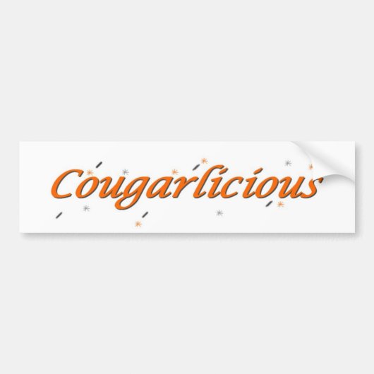 Autocollant De Voiture Adhésif pour pare-chocs de Cougarlicious (Devant)