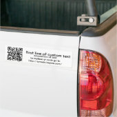Autocollant De Voiture adhésif pour pare-chocs de coutume de code de qr (Sur camion)