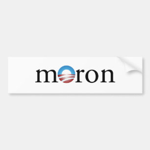 Autocollant De Voiture Adhésif pour pare-chocs de débile d'Obama