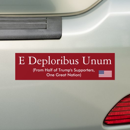 Autocollant De Voiture Adhésif pour pare-chocs d'E Depluribus Unum (En voiture)