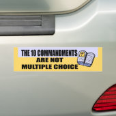Autocollant De Voiture Adhésif pour pare-chocs de Dix commandements (En voiture)