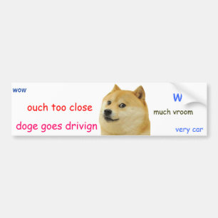 Autocollant De Voiture Adhésif pour pare-chocs de doge