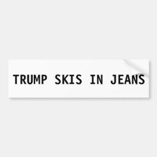 Autocollant De Voiture Adhésif pour pare-chocs de Donald Trump - skis