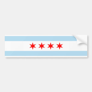 Autocollant De Voiture Adhésif pour pare-chocs de drapeau de Chicago