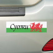 Autocollant De Voiture Adhésif pour pare-chocs de drapeau de Cymru Pays (En voiture)