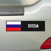 Autocollant De Voiture Adhésif pour pare-chocs de drapeau de la Russie (En voiture)