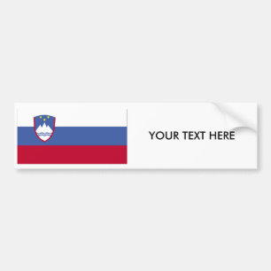 Autocollant De Voiture Adhésif pour pare-chocs de DRAPEAU de la SLOVÉNI