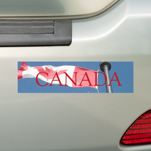 Autocollant De Voiture Adhésif pour pare-chocs de drapeau du Canada (En voiture)