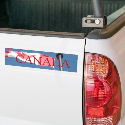 Autocollant De Voiture Adhésif pour pare-chocs de drapeau du Canada (Sur camion)