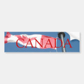 Autocollant De Voiture Adhésif pour pare-chocs de drapeau du Canada (Devant)