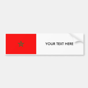 Autocollant De Voiture Adhésif pour pare-chocs de DRAPEAU du Maroc