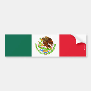 Autocollant De Voiture Adhésif pour pare-chocs de drapeau mexicain