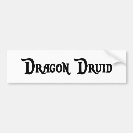 Autocollant De Voiture Adhésif pour pare-chocs de druide de dragon (Devant)