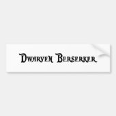 Autocollant De Voiture Adhésif pour pare-chocs de Dwarven Berserker (Devant)