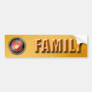 Autocollant De Voiture Adhésif pour pare-chocs de famille d'usmc