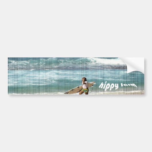 Autocollant De Voiture adhésif pour pare-chocs de ferme de hippie (Devant)