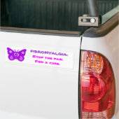 Autocollant De Voiture Adhésif pour pare-chocs de FIBROMYALGIE (Sur camion)