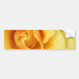 Autocollant De Voiture Adhésif pour pare-chocs de fleur de rose jaune