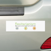 Autocollant De Voiture Adhésif pour pare-chocs de Flexitarian (En voiture)