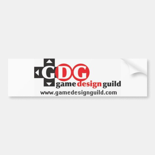 Autocollant De Voiture Adhésif pour pare-chocs de GameDesignGuild (Devant)