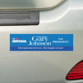 Autocollant De Voiture Adhésif pour pare-chocs de Gary Johnson (En voiture)