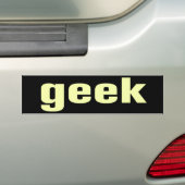 Autocollant De Voiture Adhésif pour pare-chocs de geek (En voiture)