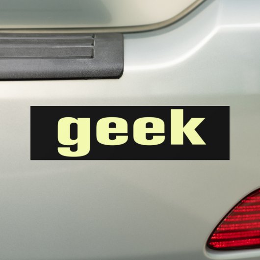 Autocollant De Voiture Adhésif pour pare-chocs de geek (En voiture)