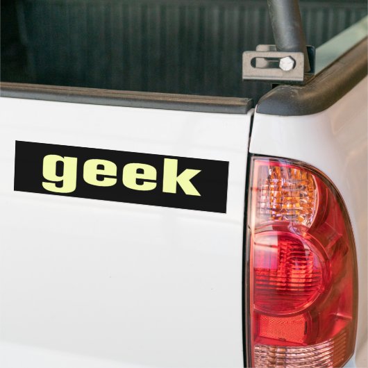 Autocollant De Voiture Adhésif pour pare-chocs de geek (Sur camion)