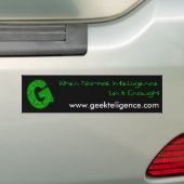 Autocollant De Voiture Adhésif pour pare-chocs de GeekTeligence (En voiture)