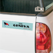 Autocollant De Voiture Adhésif pour pare-chocs de Genève Burgee (Sur camion)