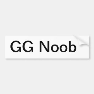 Autocollant De Voiture Adhésif pour pare-chocs de GG Noob