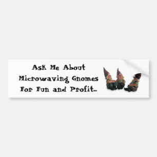 Autocollant De Voiture Adhésif pour pare-chocs de gnomes de micro-onde