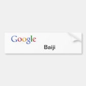 Autocollant De Voiture Adhésif pour pare-chocs de Google Baiji (Devant)