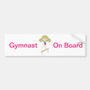 Autocollant De Voiture Adhésif pour pare-chocs de gymnaste à bord