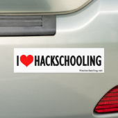 Autocollant De Voiture Adhésif pour pare-chocs de Hackschooling (En voiture)