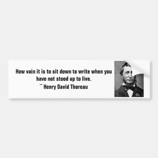 Autocollant De Voiture Adhésif pour pare-chocs de Henry David Thoreau