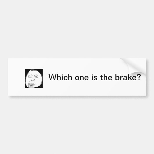 Autocollant De Voiture Adhésif pour pare-chocs de Herp Derp (Devant)