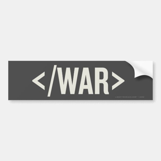 Autocollant De Voiture Adhésif pour pare-chocs de HTML d'étiquette (Devant)