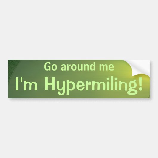 Autocollant De Voiture Adhésif pour pare-chocs de Hypermiling II (Devant)