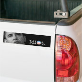Autocollant De Voiture Adhésif pour pare-chocs de "idiot" d'Obama ! (Sur camion)