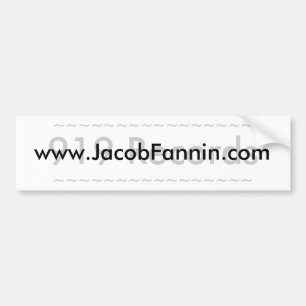Autocollant De Voiture Adhésif pour pare-chocs de Jacob Fannin