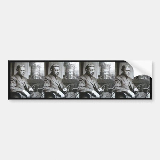 Autocollant De Voiture Adhésif pour pare-chocs de Jean-Paul Sartre (Devant)